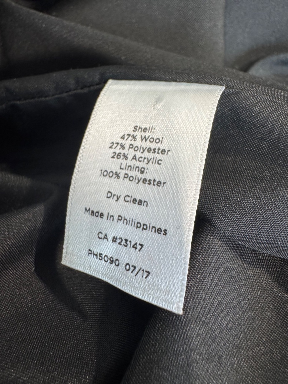 Talbots Ladies Classic Black White Houndstooth Skirt Gold Buttons Speckles Sz 6 - Picture 9 of 9
